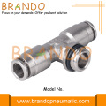 Male Branch Tee Push In Brass Pneumatic Couplings