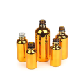 Botella de vidrio de aceite esencial de oro electroplacado de 10 ml de 10 ml