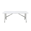 6 Foot Plastic Folding Lightweight and Portable Table