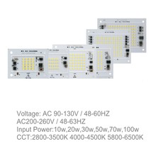 220V High PF AC Sans conducteur Module LED carré 50W (10W / 20W / 30W / 50W / 70W / 100W)