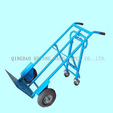 250kgs heavy load hand trolley.10x3.5" air wheel,with two-wh