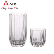 ATO Drinking Juice Glass Transparent Coffee Tea Tumblers