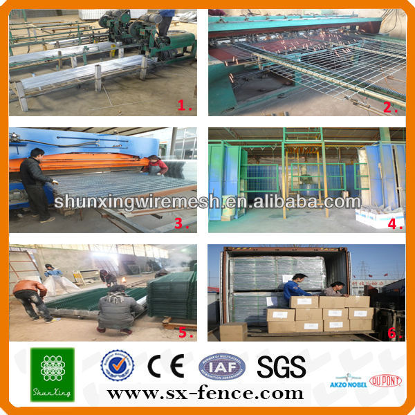 processing of wire mesh fence