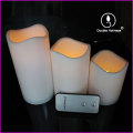 led bulb electric votive waves pillar candles light