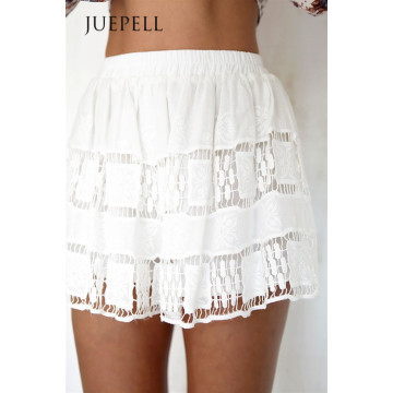 White Lace Loose Women Short