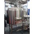 Mash tun de calefacción de vapor con mezclador/rastrillo/arado VSD