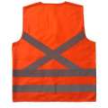 Safety vest with reflective X on back