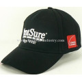 Custom new cotton black embroidery sports baseball cap