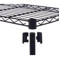 Amazon Hot Selling Black 5-Shelf Adjustable Heavy Duty Storage Shelving Unit Steel Organizer Wire Rack