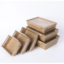 Disposable Fruit Box Containers Kraft Paper Food Boxes