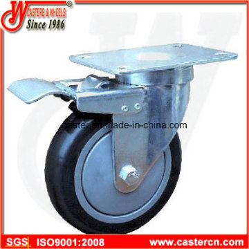 5 Inch TPU on PP Swivel Caster with Total Lock