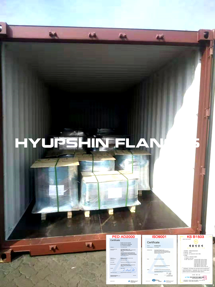 Hyupshin Flanges Shipping Shipment Delivery