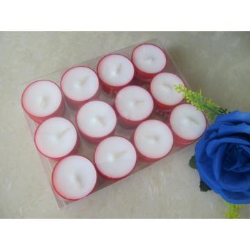 Unscented Box Pack Red Cup Tealight Candle