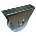 Zinc-plated groove sliding door wheels with external bracket