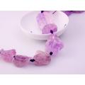 Natürliche rohe grobe Amethyst Schmuck Kristall Edelsteinperlen