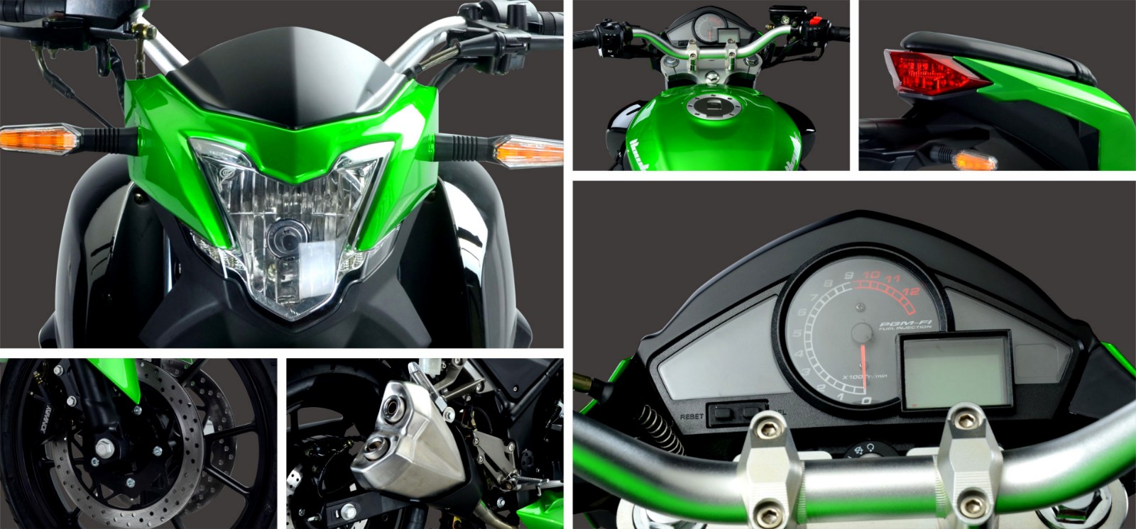 kawasaki motorcycle detailes