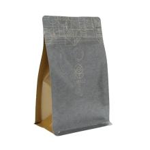 Emballage biodégradable de sacs de tirette de café de papier de haute qualité