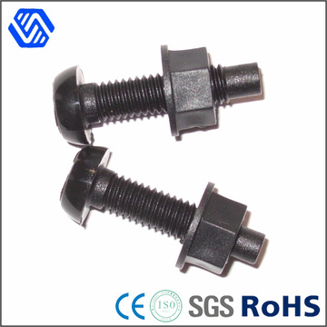 Grade 12.9 High Carbon Steel Black Plated Wheel Bolts and Nuts