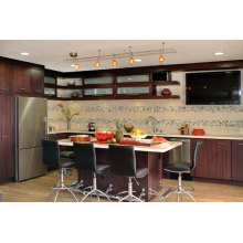 Modern Style Kitchen Cabinet With High Glossy MDF, Acrylic Panel