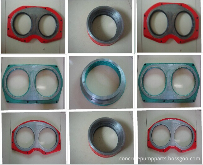 concrete pump rubber wear plate and ring