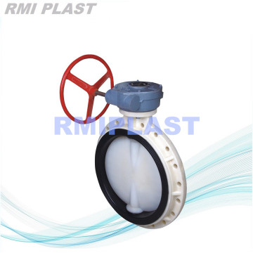 Type d&#39;engrenage PPH Butterfly Valve