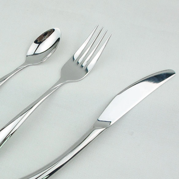 All steel cutlery set for restaurant