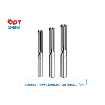 PCD end milling cutter angular for stainless steel