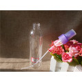 250ml Round Plastic Bottle with Blue Pump (PETB-06)