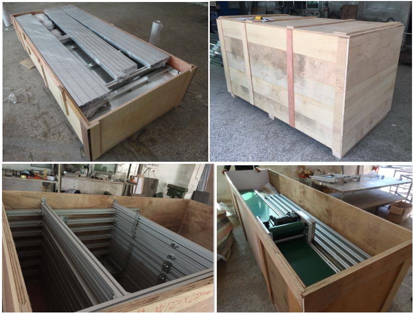 belt conveyor wooden package