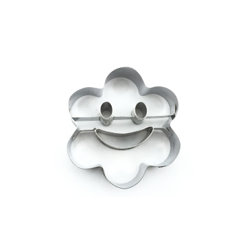 stainless steel metal 3d flower shape cookie cutter