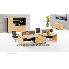 Table de bureau modulaire MFC 4 sièges pour poste de travail Foh-Sf-E3212-B