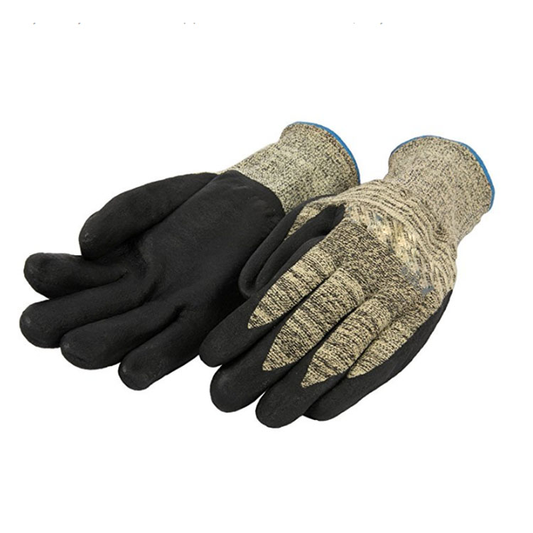 Full nitrile oil resistant gloves