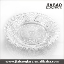 Assiette de verre en plats et assiettes, en gros Assiettes en verre transparent GB2301lh