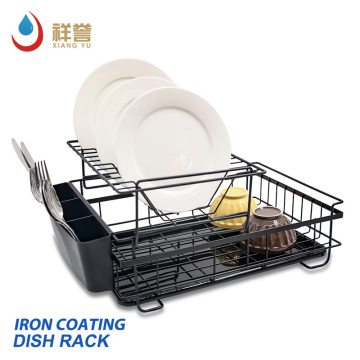 Black Painted Kitchen Accessories Dish Drying Rack
