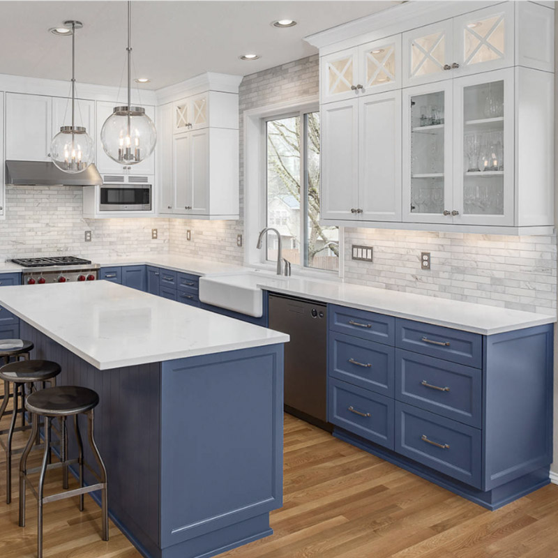 Customized modern shaker modular kitchen cabinets-1