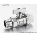 Brass Ball Valve with Male Thread for PPR Pipe in Nickel Plated