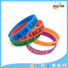 OEM Design Wholesale Price Letter Shaped Fashionable Silicone Bracelet