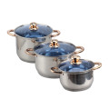 6 Piece Nonstick Cookware Pots and Pans Set