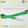 Heat transfer lanyard with retractable clip