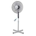 Ventilador de soporte remoto de 16 pulgadas con base cruzada