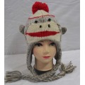 Winter fashion custom kids knitted animal design cap hat