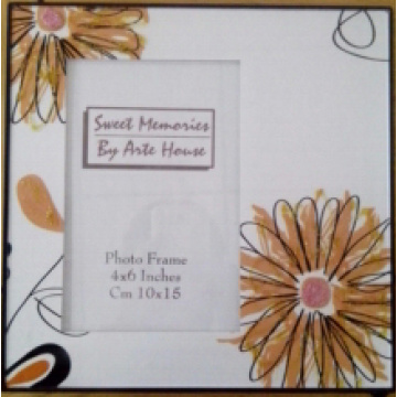 4x6inch Flower Glass Photo Frame