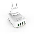 Travel Charger With Four USB Ports LED Lamp