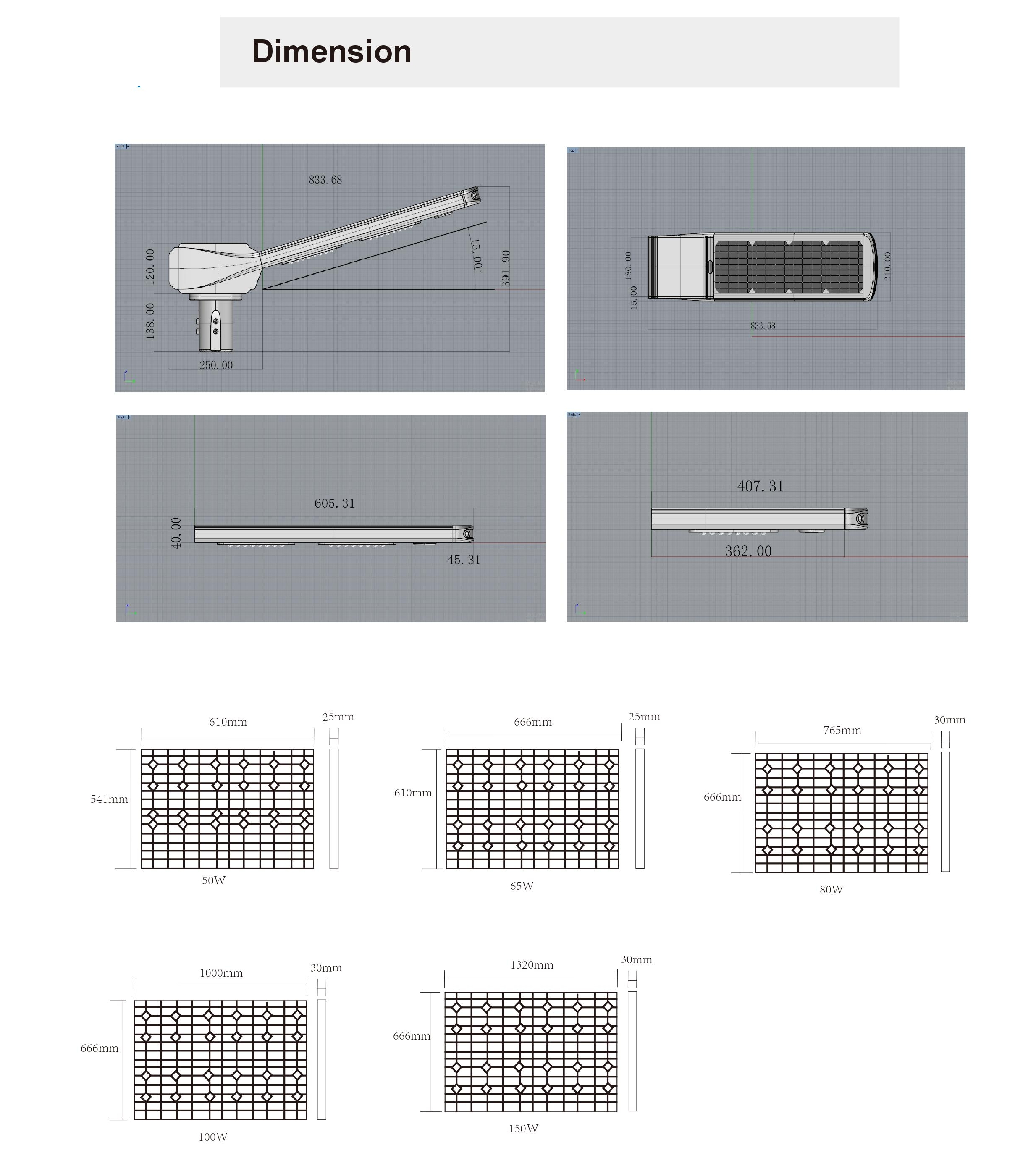 40w solar led street light