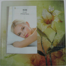 Silk-Screen Glass Photo Frame In 4"X6"