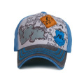 Denim applique children baseball cap