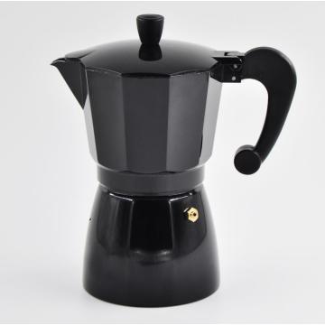 Revestimiento negro Cafetera espresso de aluminio