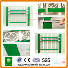 Qualitäts-Landhaus-Sicherheitszaun-Zink-Stahlzaun / hohe Sicherheitszaunfiletarbeit für Garten- / Stahlrohrzaun