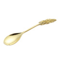 Small gold spoon metal coffee tea spoon scoop