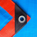 Orange Blue Tarpaulin Ready Made Sheet